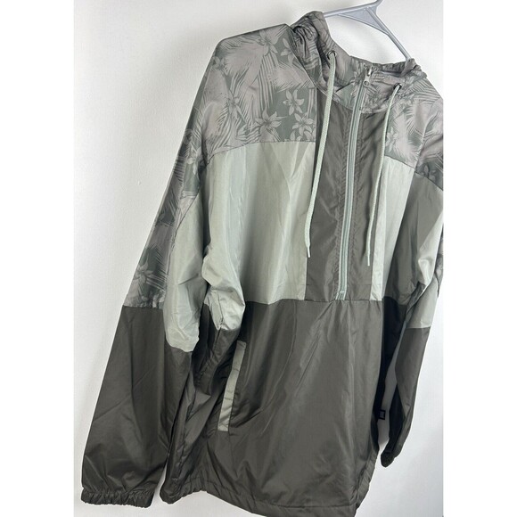 Beautiful Giant Men's Hooded Windbreaker 1/2 Zip Pullover Jacket S Pockets New - Picture 4 of 10